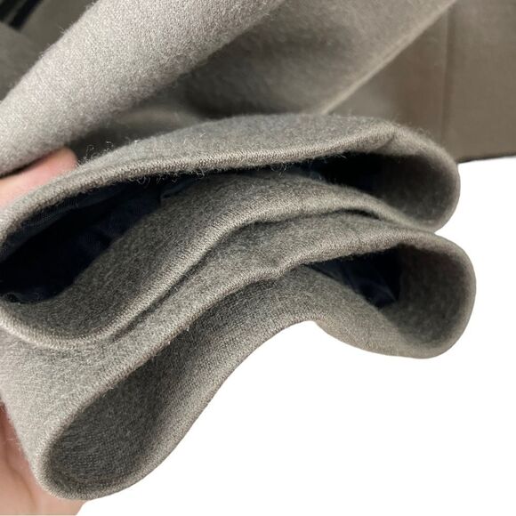 JUDITH and Charles Beige Wool Blend Collarless Short Blazer Jacket Size 8 - Picture 6 of 7